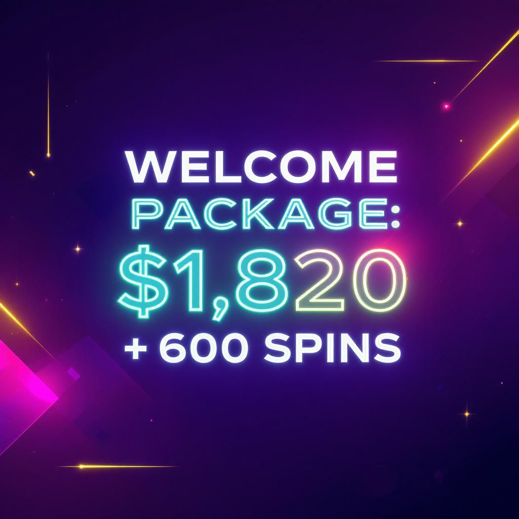 Welcome Package: $1,820 + 600 Free Spins